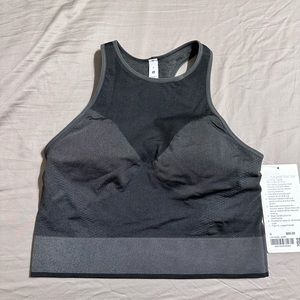 lululemon seamless mesh shelf-bra training tank size 6